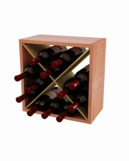 12 Bottle Wine Storage Cube – Allheart Redwood
