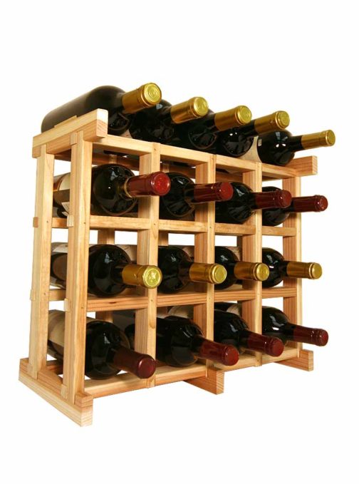 Grand Mahogany Wine Bottle Grids – 17 Bottles