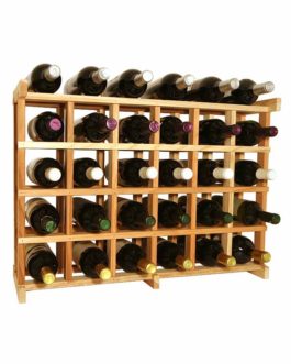 Grand Mahogany Wine Bottle Grids – 30 Bottles