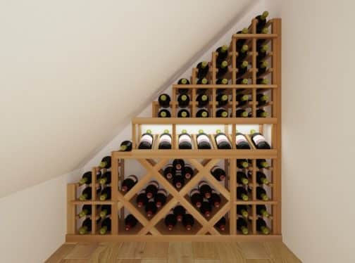 under the stairs wine cellar