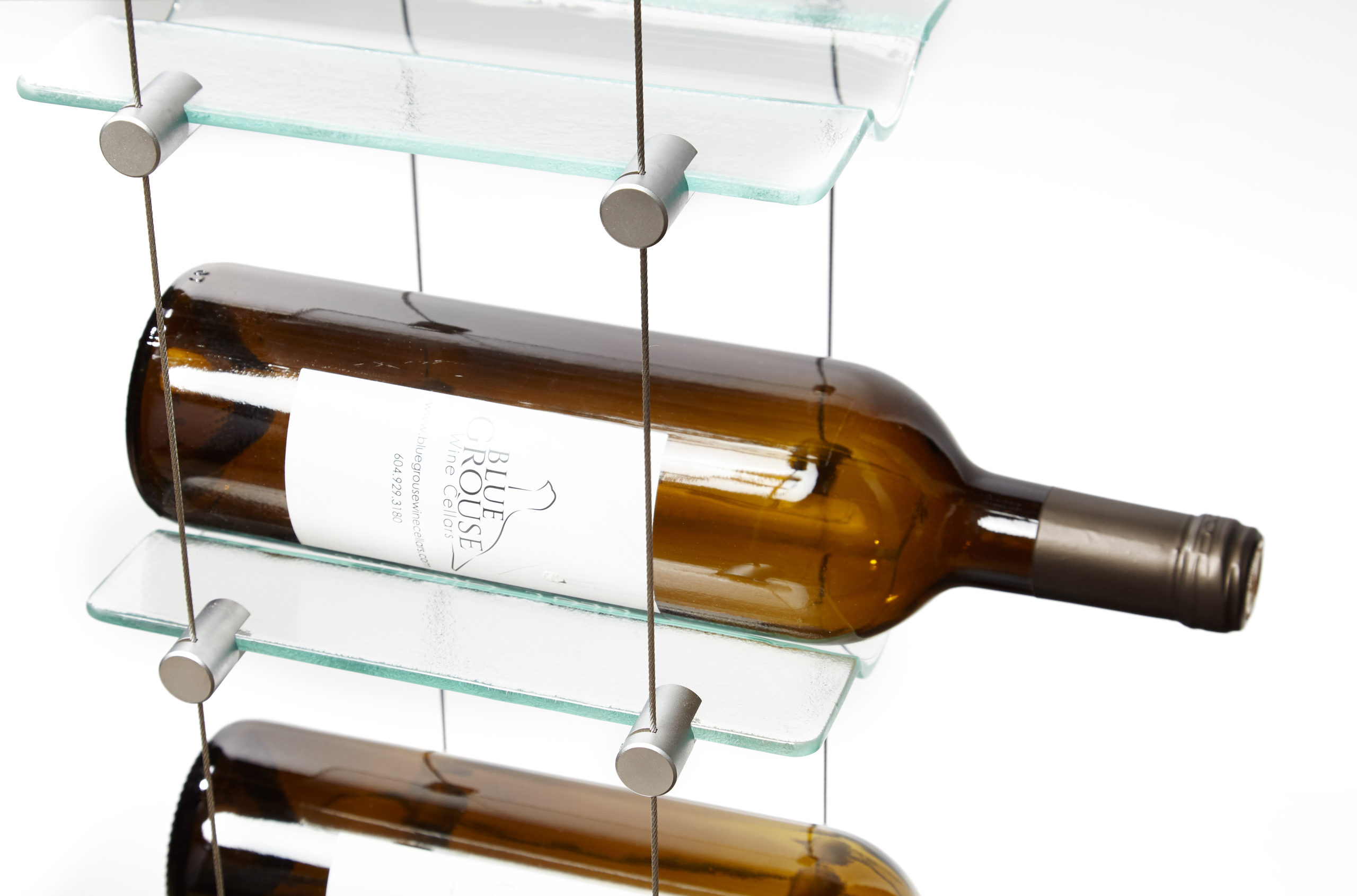 12 Bottle Float Cable Wine Racking Display Kit - Modern Rack