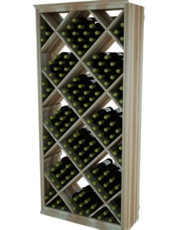 Brilliant Series 6ft Solid Diamond Wine Display – 200 Bottles