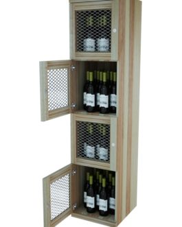 Four Level – Wine Storage Lockers With Fixed Shelves