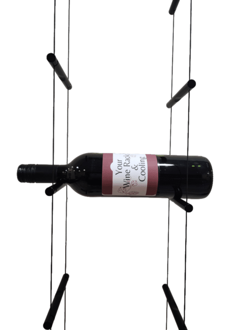 Black Cable Wine Rack