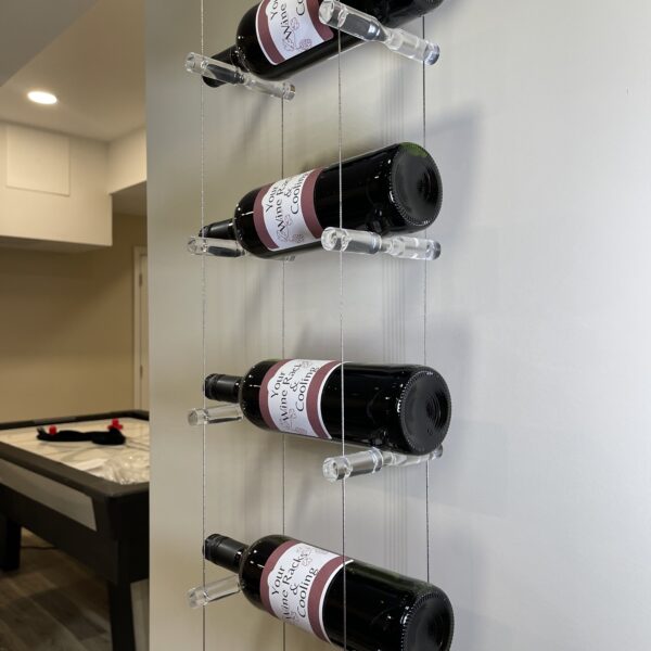 12 Bottle Float Cable Wine Racking Display Kit - Modern Rack